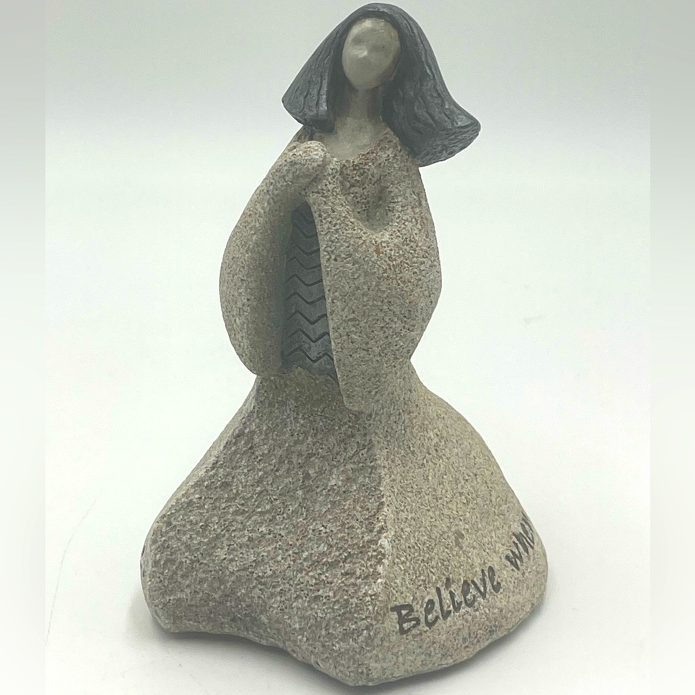Artstone by Carson Home Accents: “Believe” Sculpture of Kneeling & Praying Woman